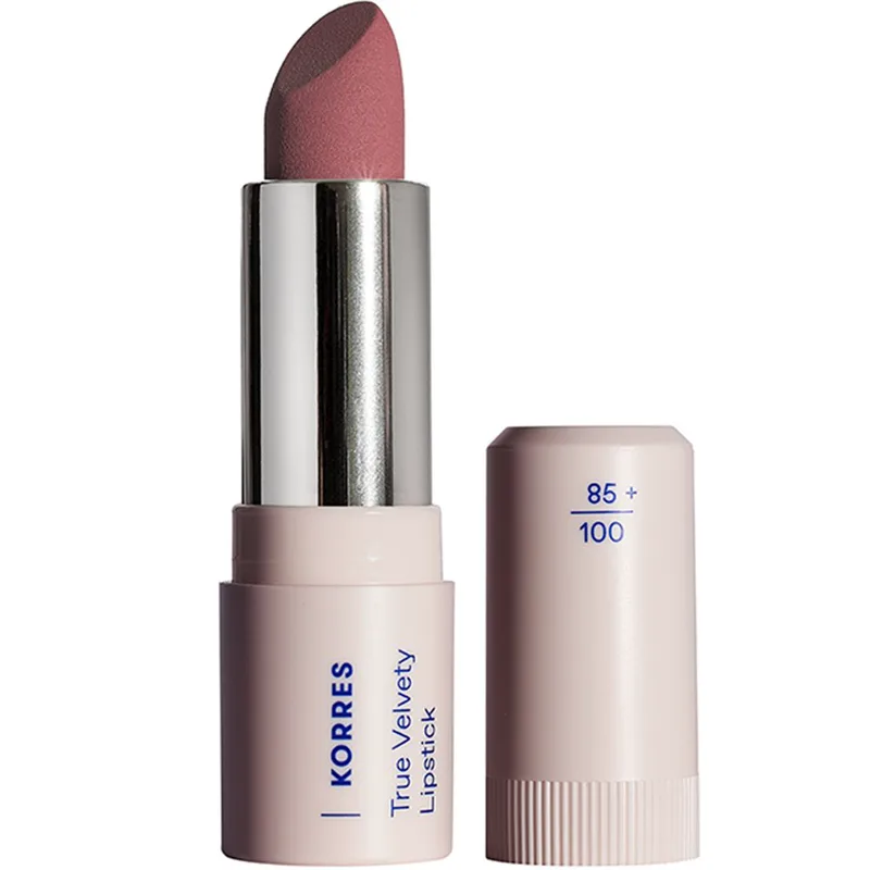 Korres True Velvety Lipstick Κραγιόν με Κρεμώδη υφή & Πλούσιο Χρώμα με Μόλις Ένα Πέρασμα 3g - 16 Blush Ροζ