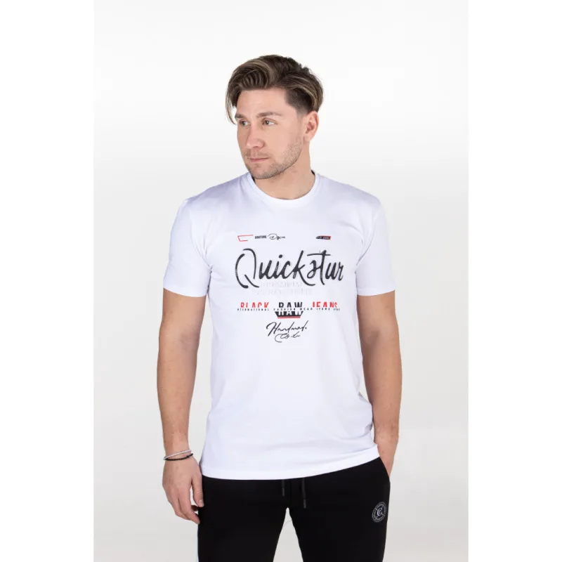 T-shirt μακό pennie "Quick Star" by Leo collection - White