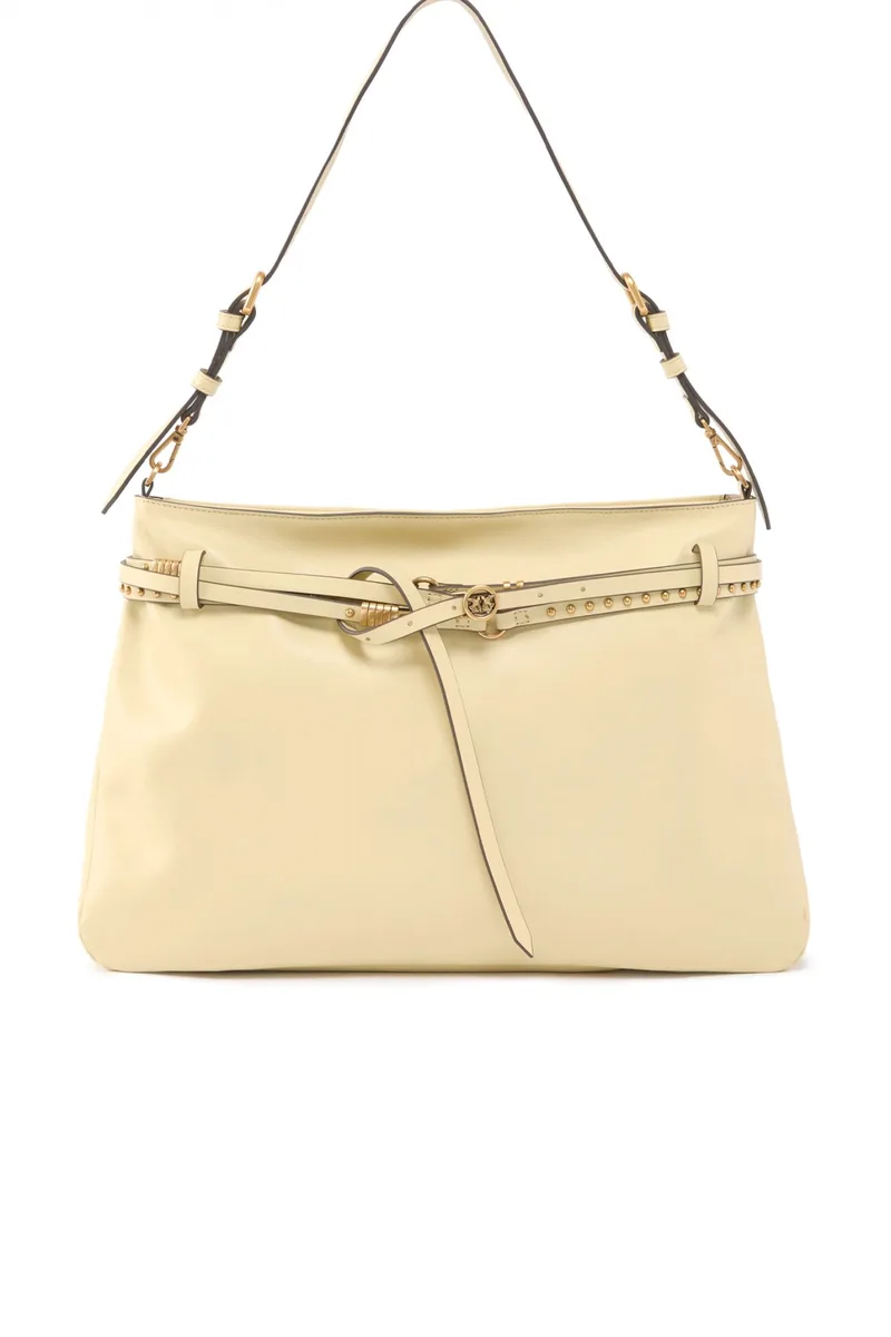 PINKO ΤΣΑΝΤΑ BELT BAG BIG VITELLO MORBIDO ΜΠΕΖ