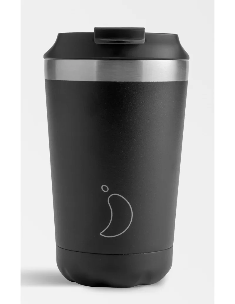 Chilly's Ποτήρι Θερμός Ανοξείδωτο Matte Black 340ml
