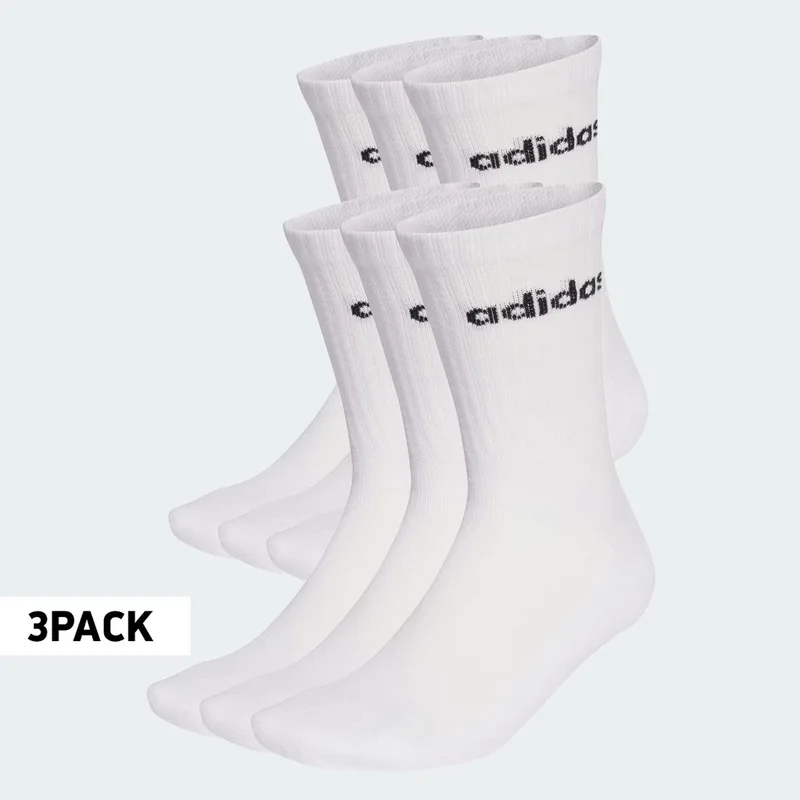 adidas Sportswear U Linear Crew Socks Cushioned Socks 6 Pair Pack (9000254401_41996)