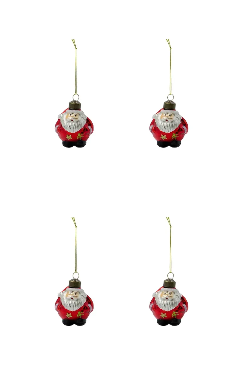 Σετ χριστουγεννιάτικες μπάλες House Doctor HDKlaw 7 x 5,5 cm 4-pack