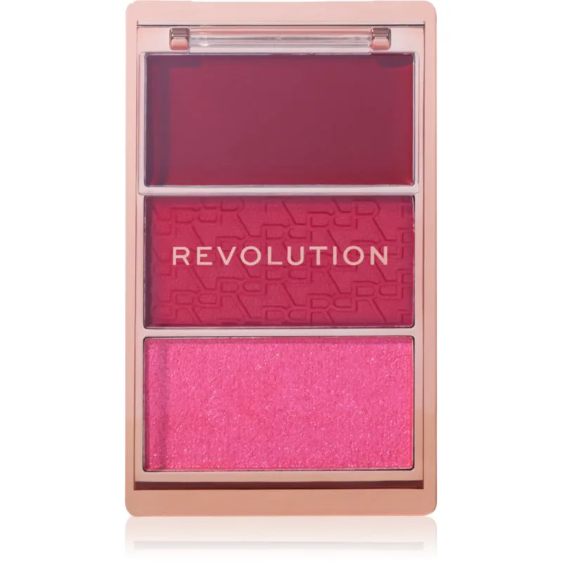 Revolution Blush Icon Palette παλέτα με ρουζ απόχρωση My Cherry Truth 9.8 γρ