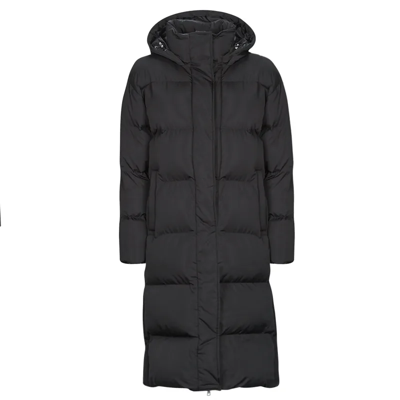 Χοντρό μπουφάν Superdry LONGLINE HOODED PUFFER COAT