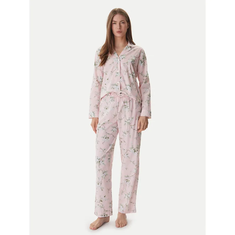 LAUREN RALPH LAUREN Πιτζάμα ILN92493 Ροζ Relaxed Fit