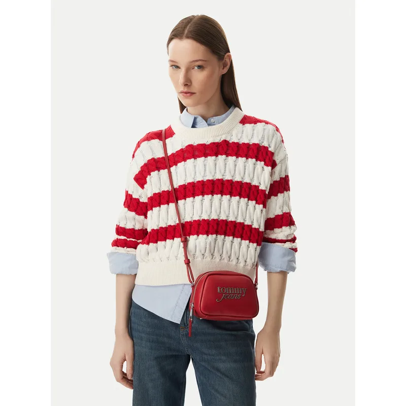 Τσάντα Tommy Jeans Tjw Bold Camera Bag AW0AW18785 Καφέ