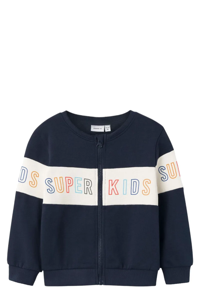 Ζακέτα Name It Larke Sweat 13221517-Dark Sapphire Αγόρι