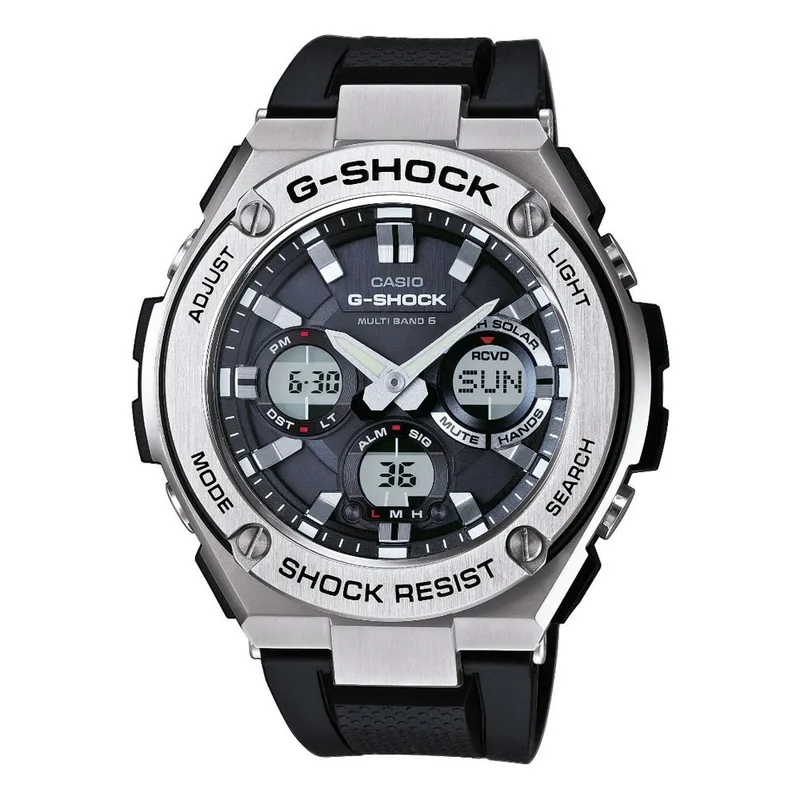 CASIO G-SHOCK Tough Solar Black Rubber Strap GST-W110-1AER