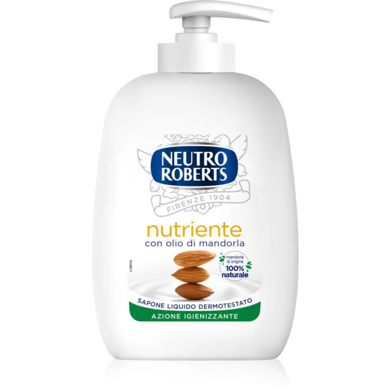 Neutro Roberts Olio di Mandorla υγρό σαπούνι για τα χέρια με θρεπτικό αποτέλεσμα 200 ml