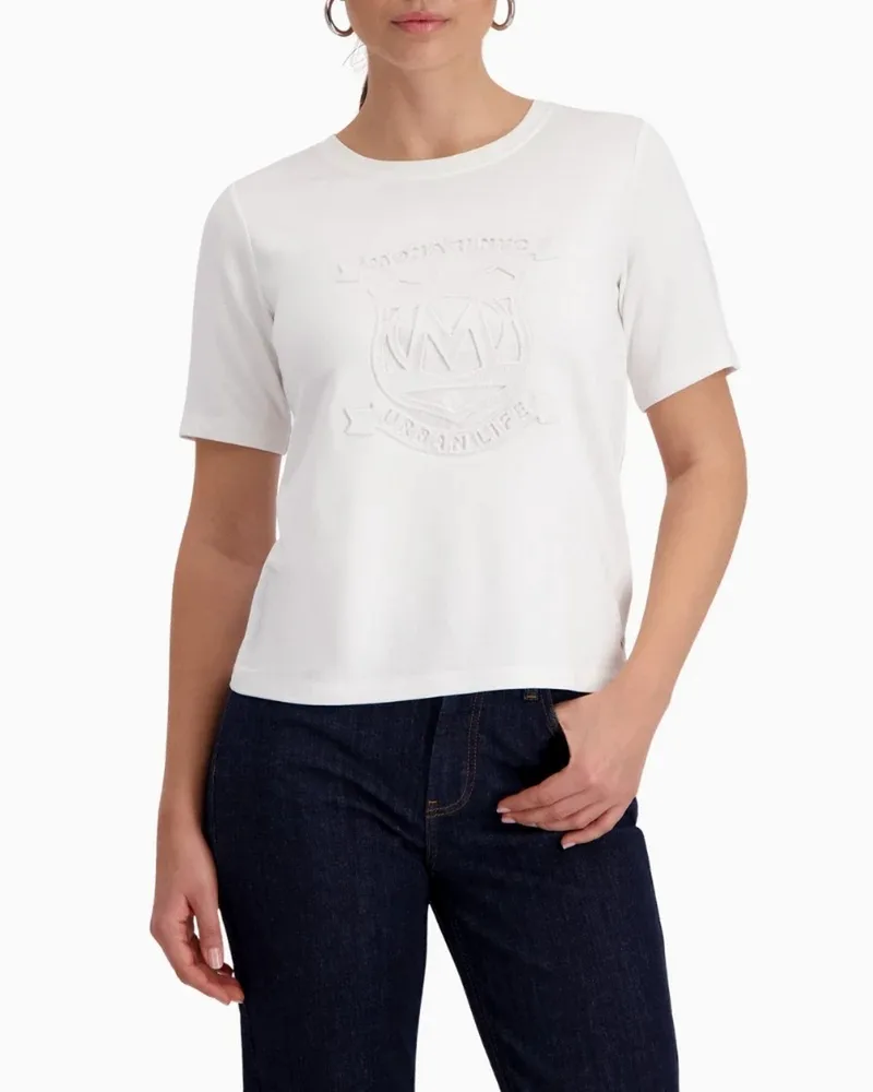 Monari Γυναικείο T-Shirt Με Ανάγλυφο Logo