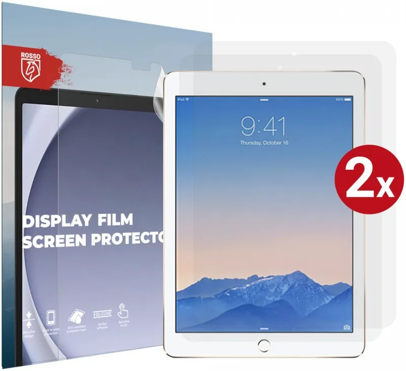 Κόκκινο Ultra Clear Display Film Screen Protector - Μεμβράνη Προστασίας Οθόνης - Apple iPad 9.7" 2018 / 2017 / iPad Air / Air 2 2013 / 2014 - 2 Τεμάχια - Clear (8719246437250)