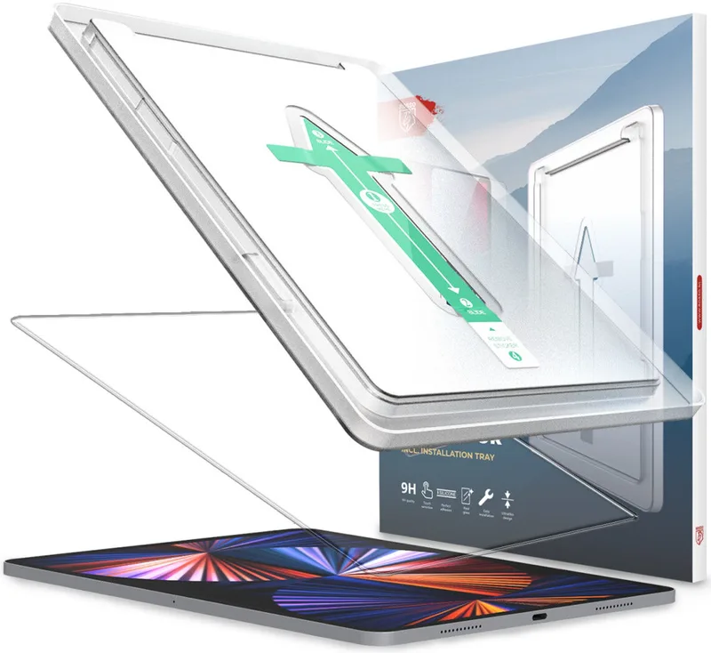 Κόκκινο Tempered Glass - Αντιχαρακτικό Προστατευτικό Γυαλί Οθόνης Apple iPad Pro 12.9" 2022 / 2021 / 2020 / 2018 - Clear (8719246398483)