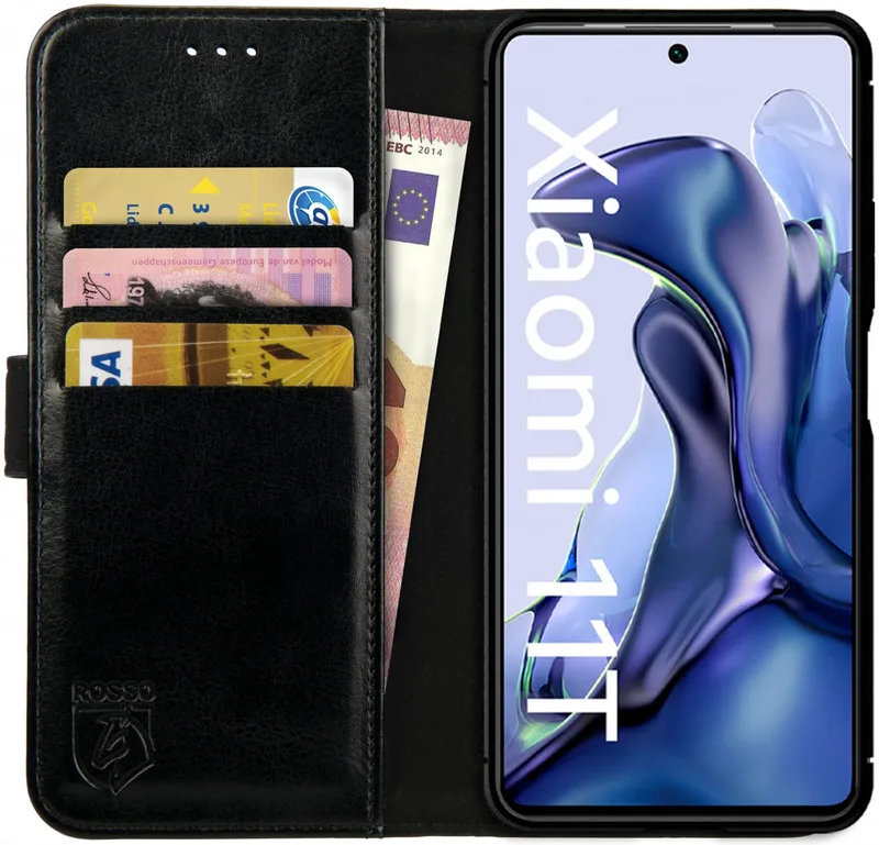 Κόκκινο Element PU Θήκη Πορτοφόλι Xiaomi 11T / 11T Pro - Black (8719246339646)