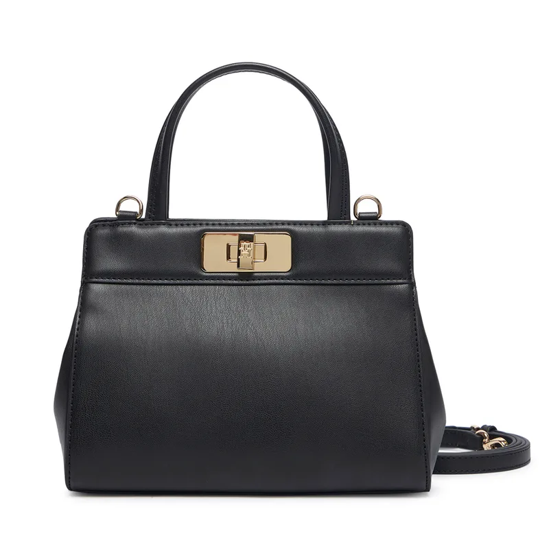Τσάντα Tommy Hilfiger Th Modern Mini Satchel AW0AW18726 Μαύρο
