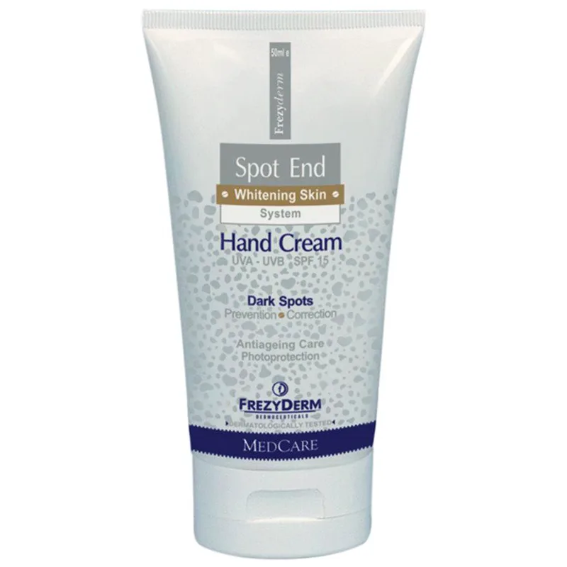 Frezyderm Spot End Hand Cream Spf15 Λευκαντική Κρέμα Χεριών 50ml
