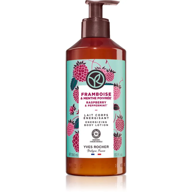 Yves Rocher Bain de Nature γαλάκτωμα σώματος Raspberry & Peppermint 390 ml