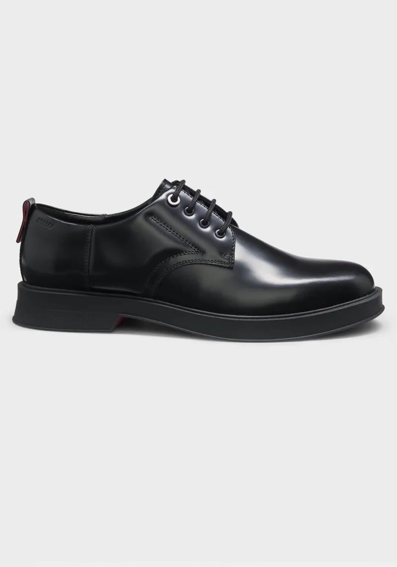 HUGO Δερμάτινα Παπούτσια Lenner - 50557709 001 Black