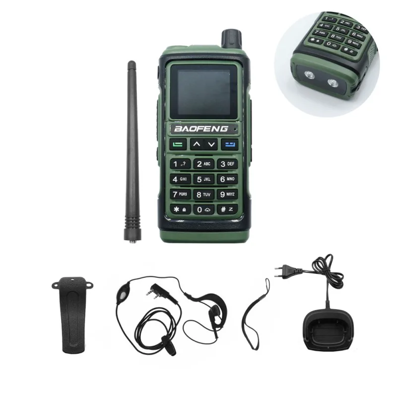 Ασύρματος Φορητός Πομποδέκτης VHF - UHF 5W 1 τμχ BAOFENG BF-UV17 Πράσινο
