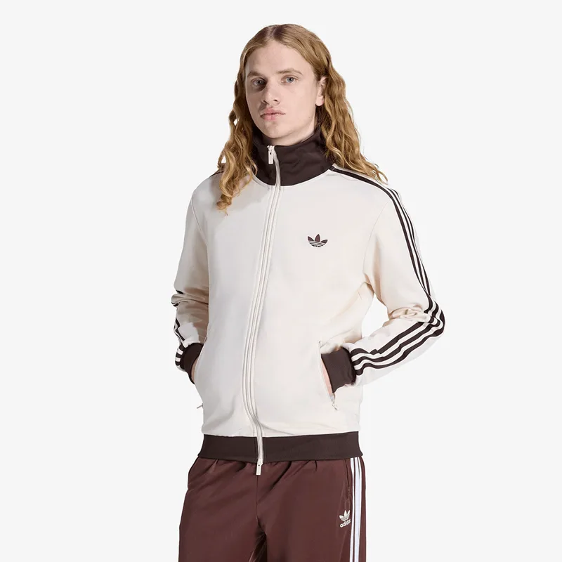 Φούτερ adidas Classic Track Top Wonder White/ Aurora Coffee S