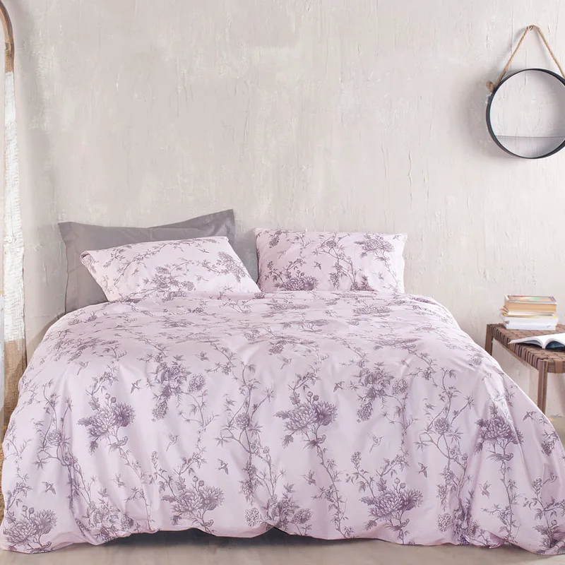Παπλωματοθήκη Μονή (Σετ 160x250) Rythmos Next Aurora Purple