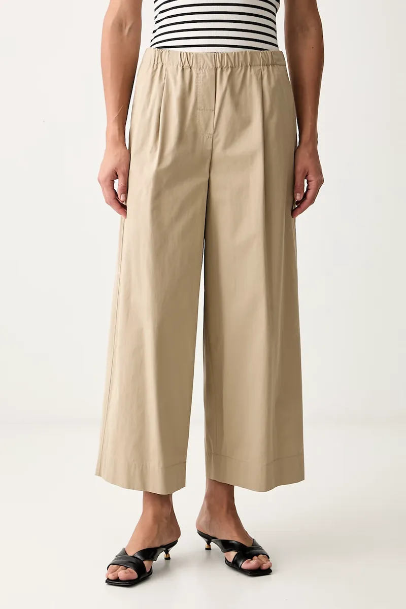 Weekend Max Mara παντελόνι ίσιο γυναικείο βαμβακερό WKDLIBERO