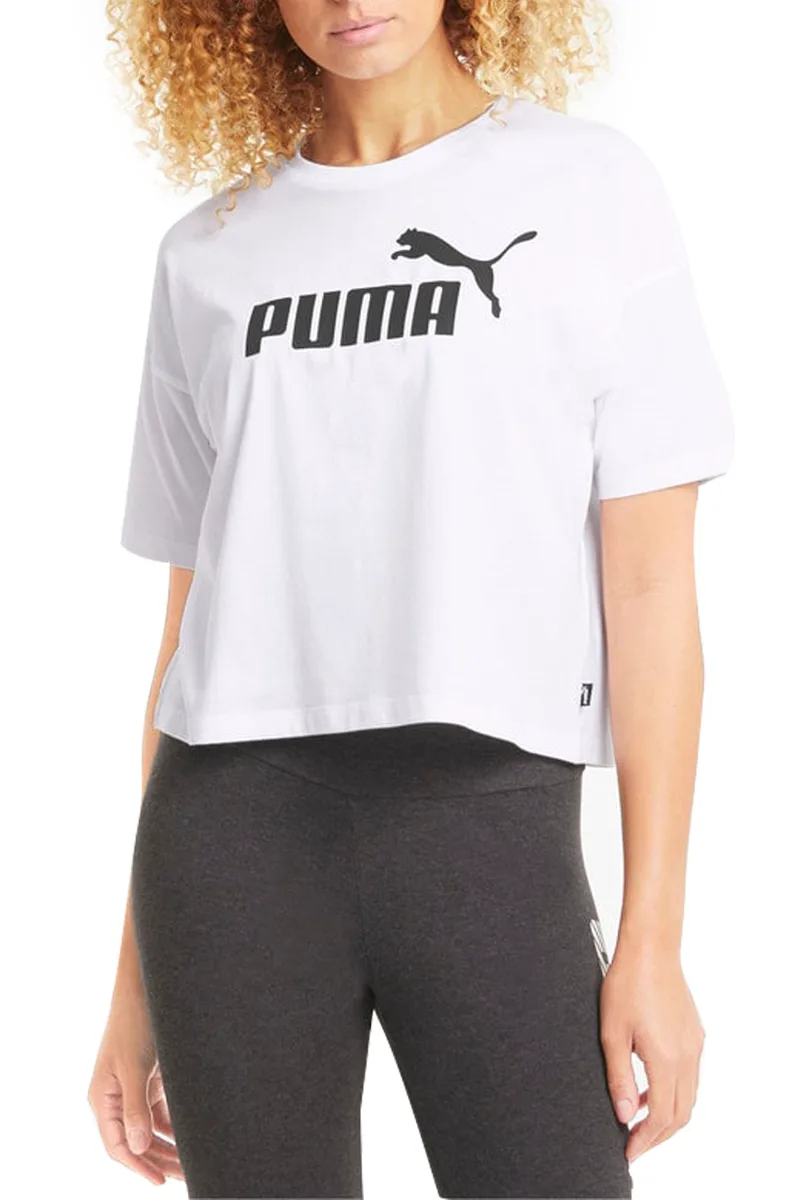 Μπλούζα Κοντομάνικη Puma Ess Cropped Logo 586866-02 Γυναικείο