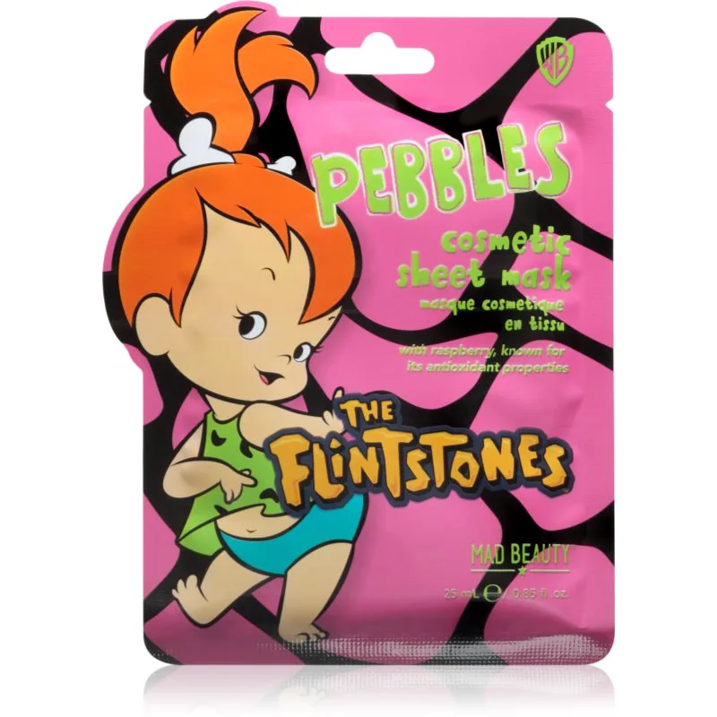 Mad Beauty The Flinstones Pebbles υφασμάτινη μάσκα ενυδάτωσης 25 ml