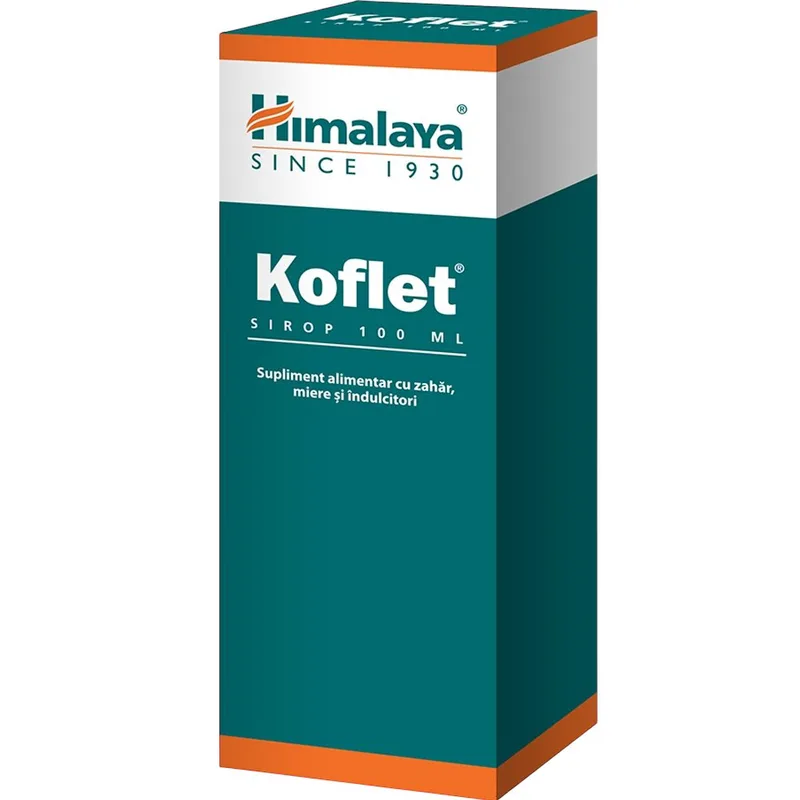Himalaya Koflet Syrup Συμπλήρωμα Διατροφής σε Σιρόπι με Εκχύλισμα Βοτάνων για την Αντιμετώπιση του Ξηρού & Παραγωγικού Βήχα που Καταπραΰνει τον Ερεθισμένο Φάρυγγα με Φυσικό Τρόπο & Γεύση 100ml