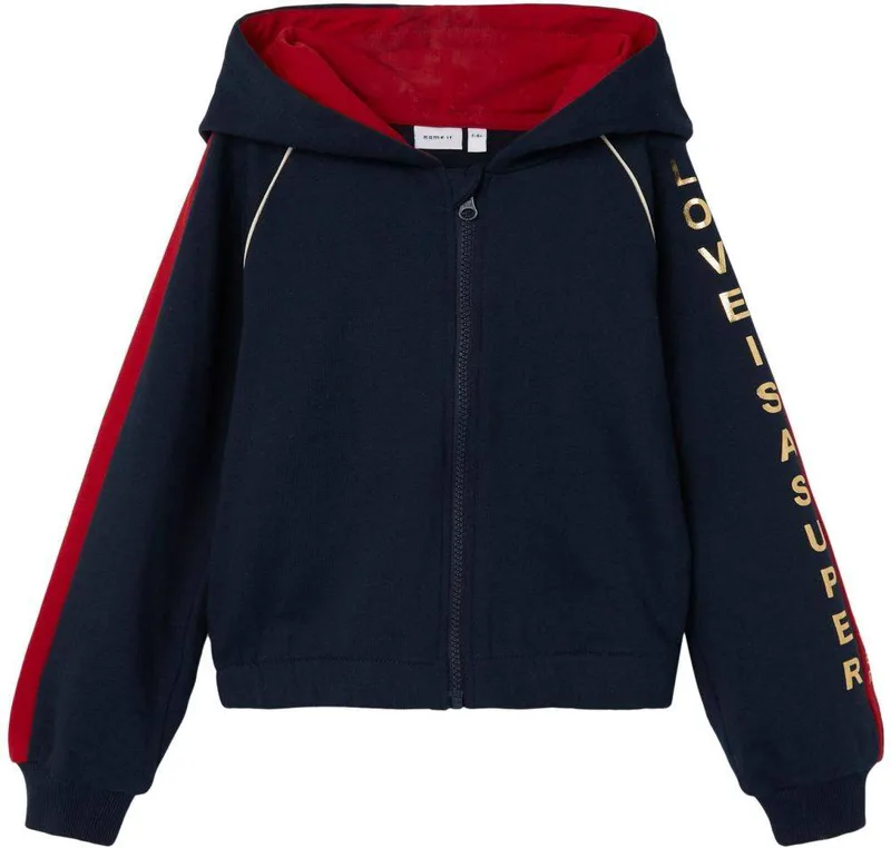 HOODIE ΜΕ ΦΕΡΜΟΥΑΡ NAME IT 13206427 NKFLIVA ΣΚΟΥΡΟ ΜΠΛΕ (122-128 CM)-(7-8 ΕΤΩΝ)