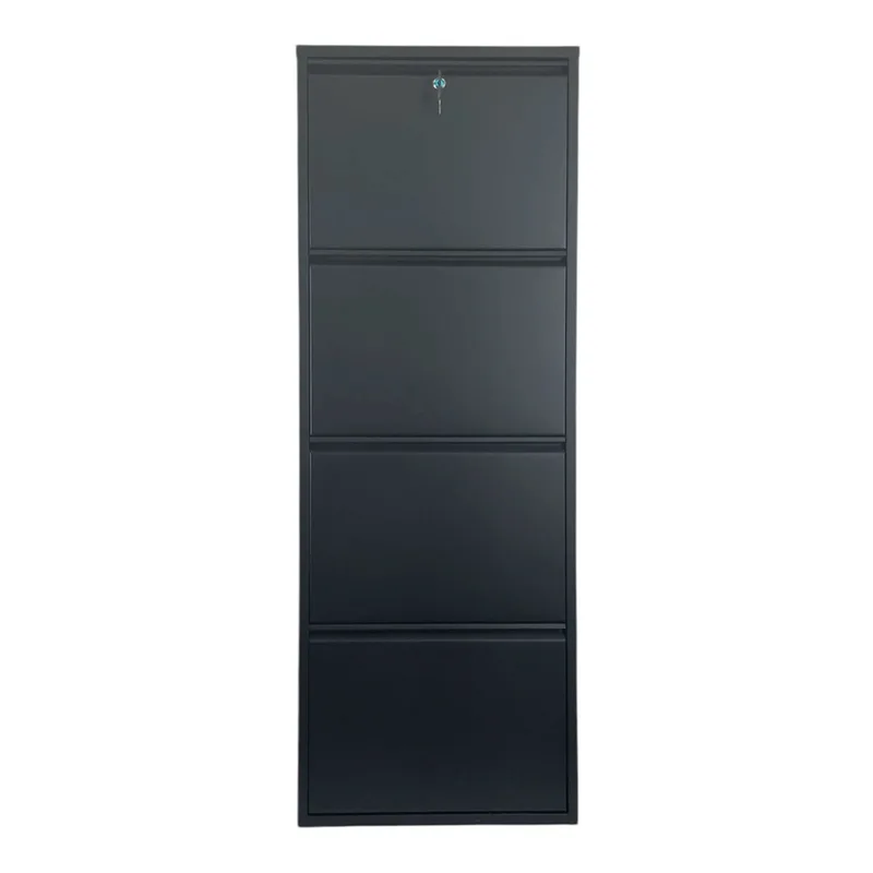 Παπουτσοθήκη Garda 4 - Black 206Frg1120 (50x137x15 cm)