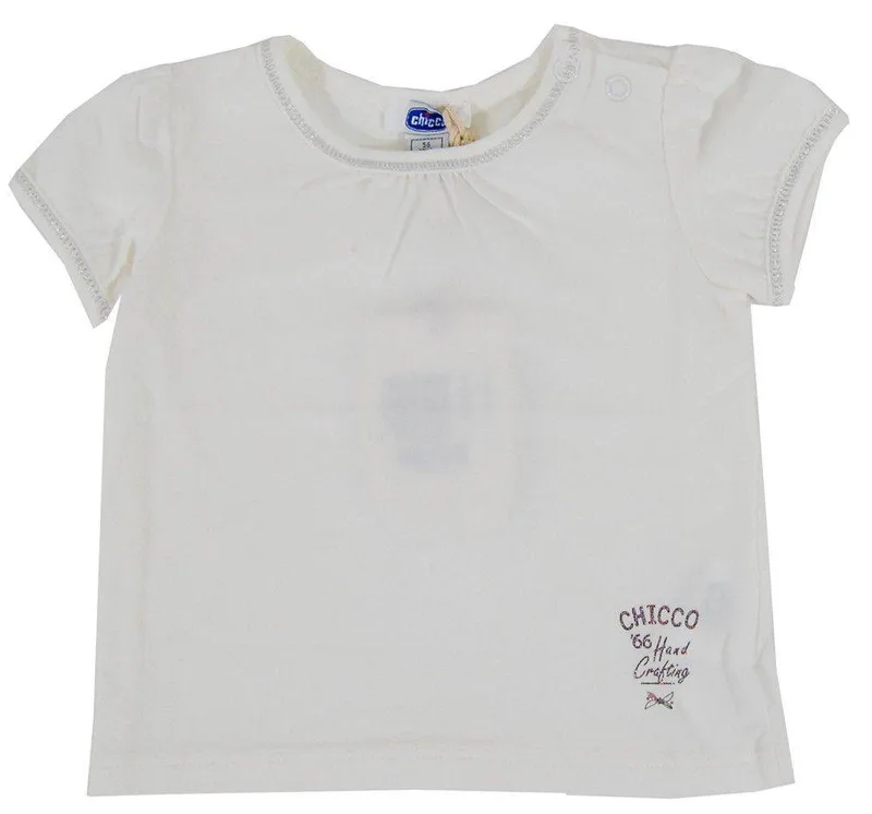 ΜΠΛΟΥΖΑ ΚΟΝΤΟΜΑΝΙΚΗ CHICCO BASIC ΛΕΥΚΟ (62ΕΚ.)-(3-6 ΜΗΝΩΝ)