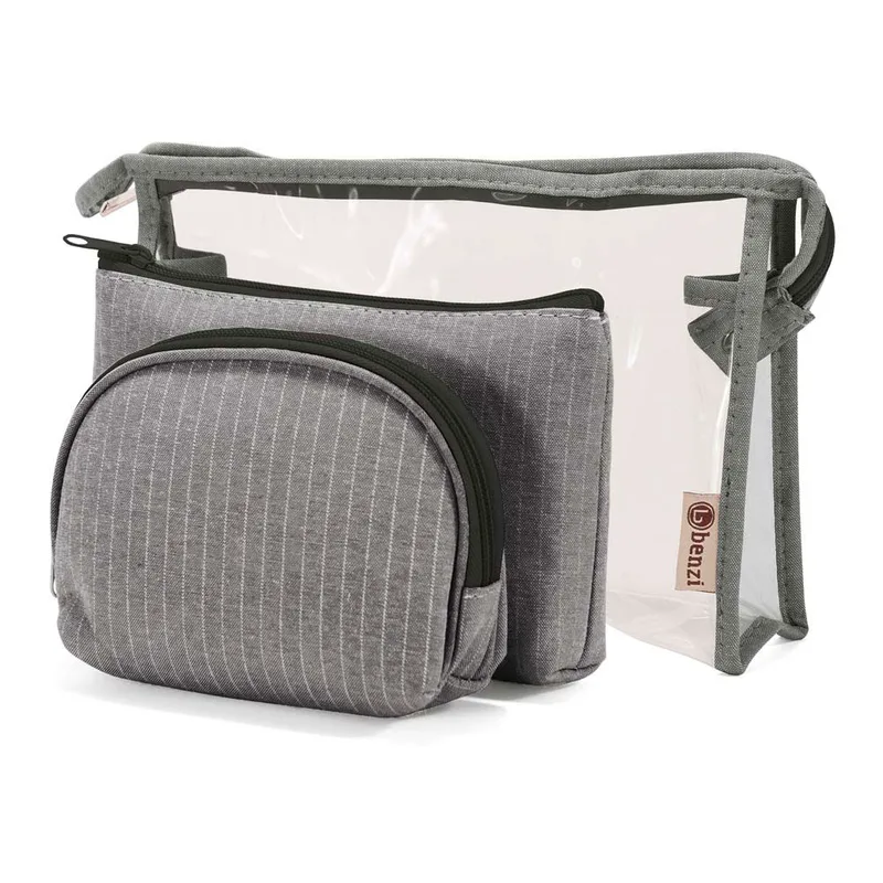 Νεσεσέρ Καλλυντικών (Σετ 3τμχ) Benzi 5625 Grey