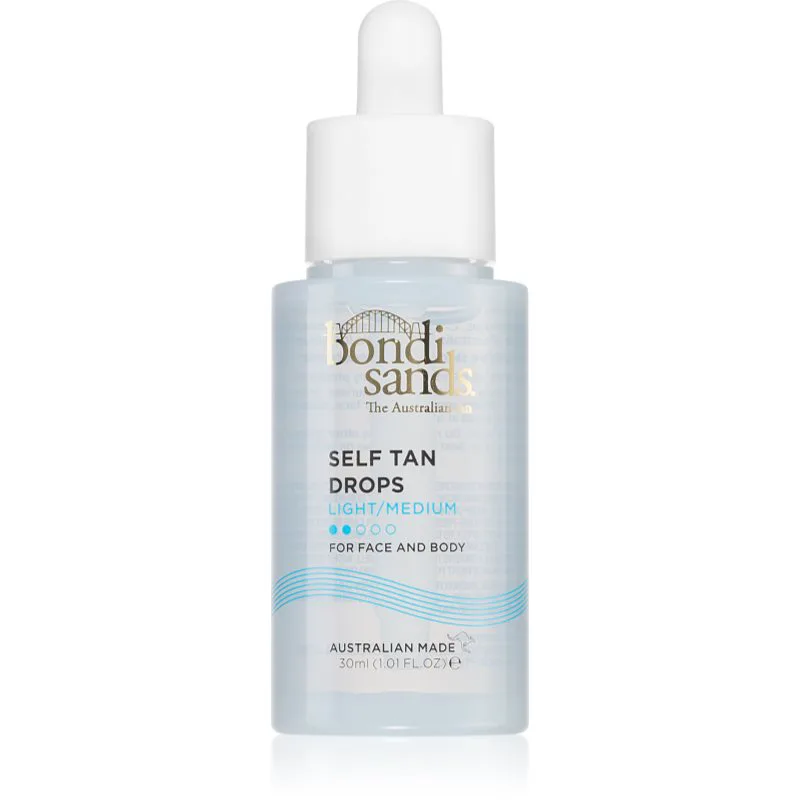 Bondi Sands Self Tan Drops σταγόνες αυτομαυρίσματος Για πρόσωπο και σώμα Light/Medium 30 ml
