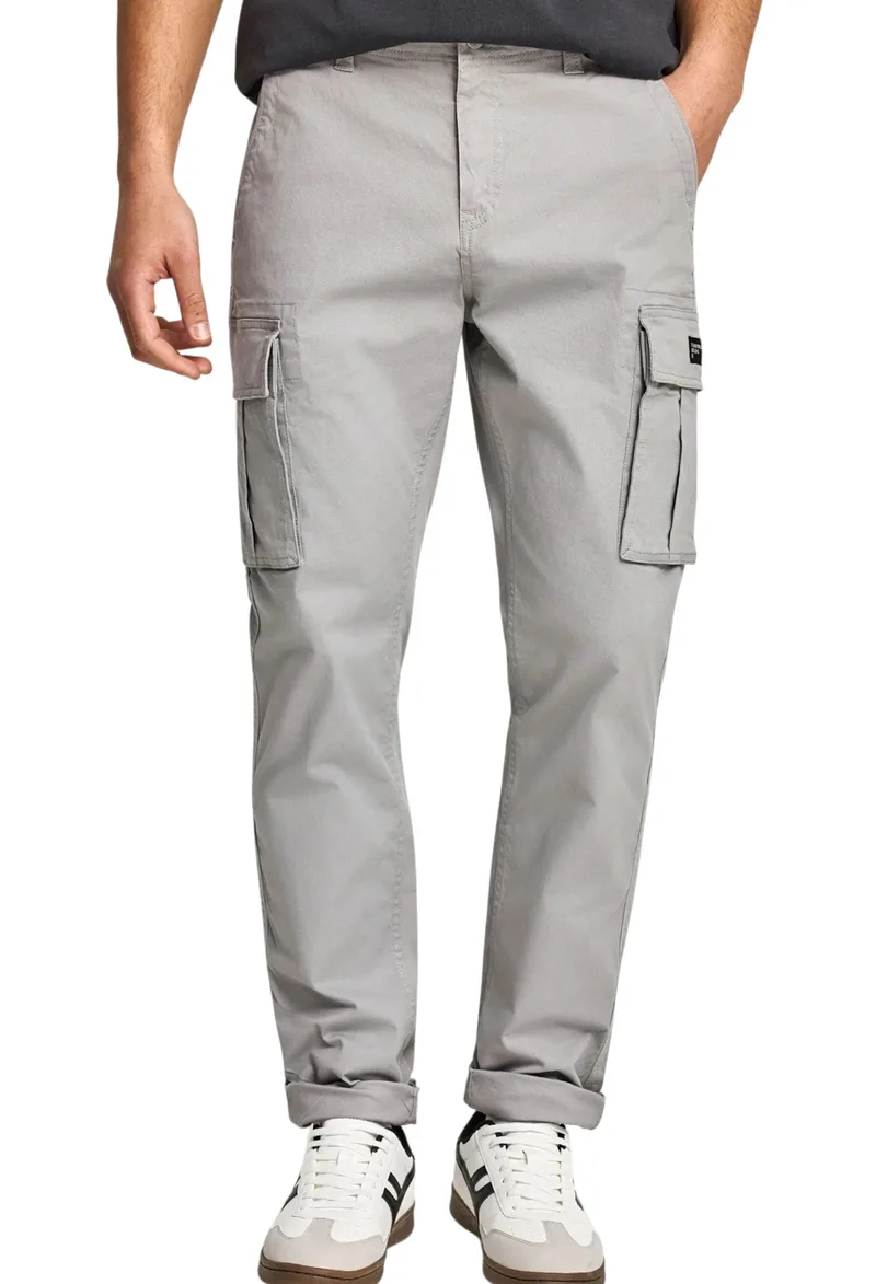 Παντελόνι Υφασμάτινο Funky Buddha Comfort Cargo FBM013-002-02-GREY Ανδρικό