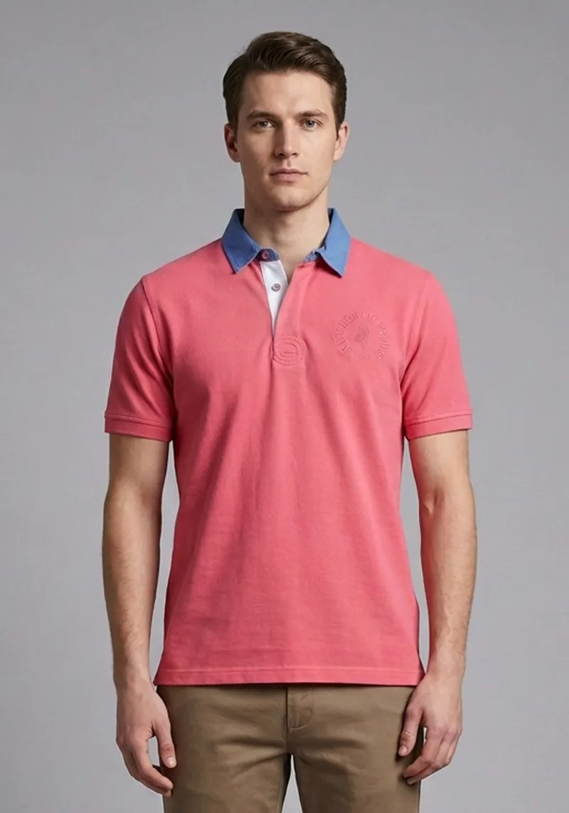 MCS Marlboro Classics Μπλούζα Polo - ALCN467 L0012891 Ροζ