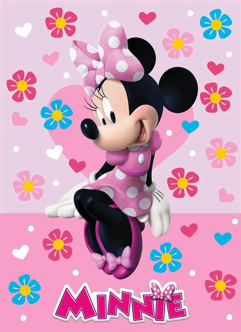 Κουβέρτα Μονή Βελουτέ 160x220εκ. Home Minnie 514 Digital Print Disney DimCol (Ύφασμα: Polyester) - DimCol - 52462706003