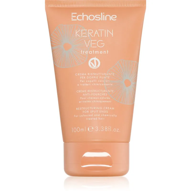 Echosline Keratin veg Treatment κρέμα για ψαλίδα των μαλλιών 100 ml