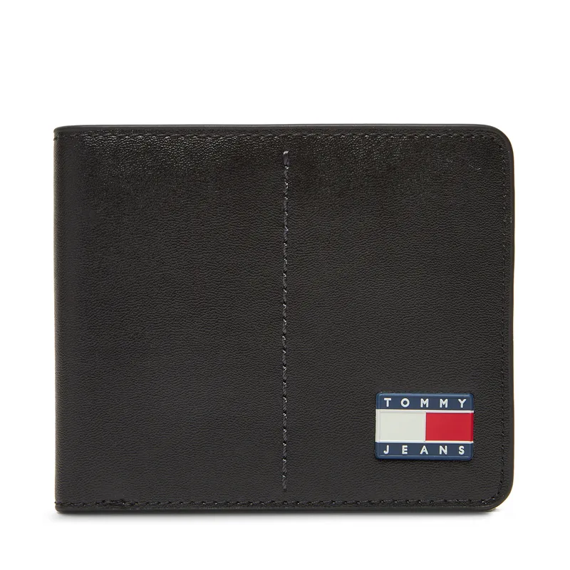 Πορτοφόλι Tommy Jeans Tjm Heritage Leather Cc Wallet AM0AM13409 Μαύρο