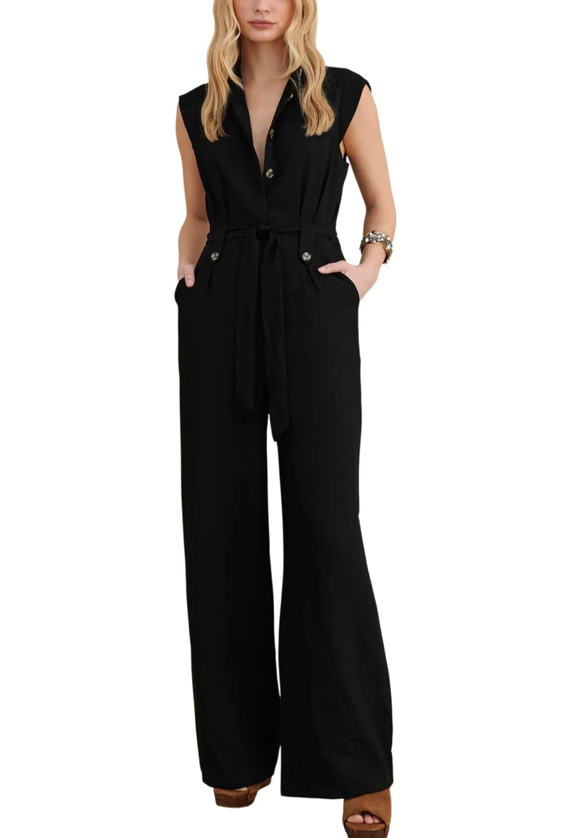 Attrattivo Με Ζώνη 9923115-BLACK Γυναικείο