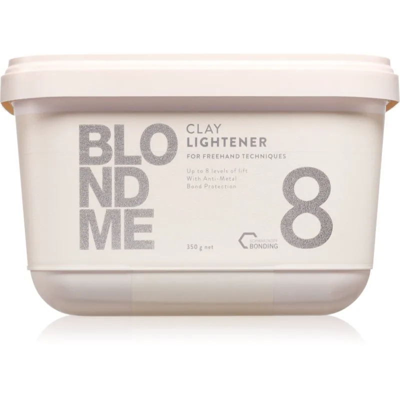 Schwarzkopf Professional Blondme Clay Lightener 8 ξανοιχτική πούδρα λεύκανσης για ξανθά μαλλιά 350 γρ