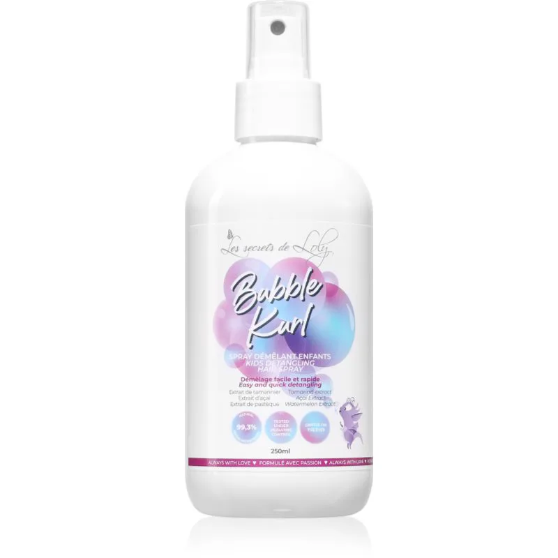 Les Secrets De Loly Bubble Kurl σπρέι για τα μαλλιά για εύκολο χτένισμα μαλλιών για παιδιά 250 ml