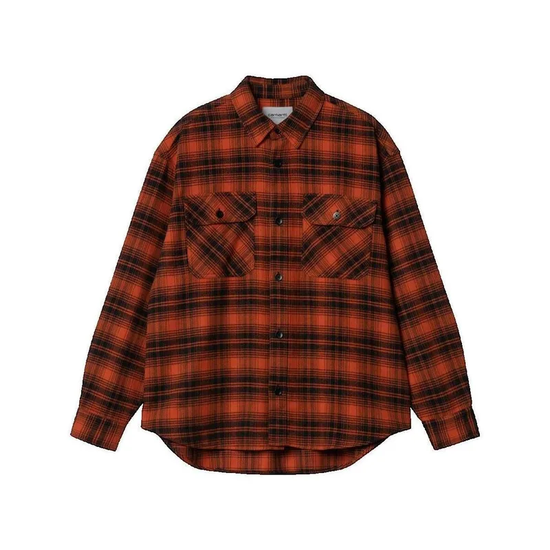 Πουκάμισο με μακριά μανίκια Carhartt Chemise Krenz en flanelle de coton