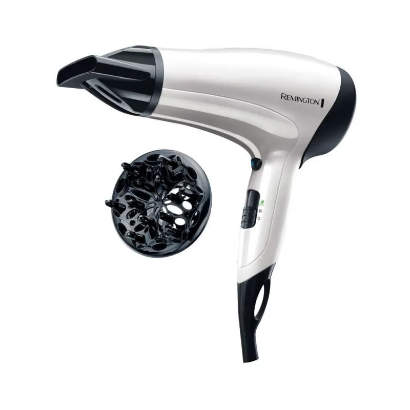 Πιστολάκι Μαλλιών με φυσούνα Remington D3015 Power Volume, 2000W, Σύστημα ιονισμού, λειτουργία Eco, Λευκό