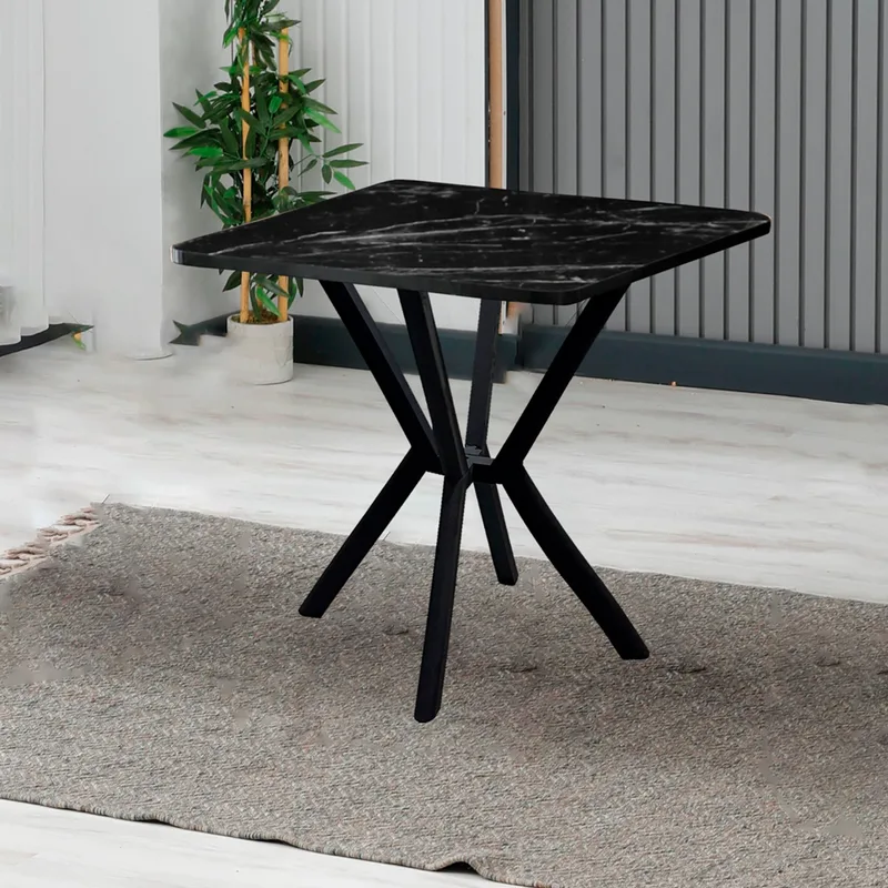 Τραπέζι Τραπεζαρίας Elma 70 - Black 225Aln1506 (70x74x70 cm)