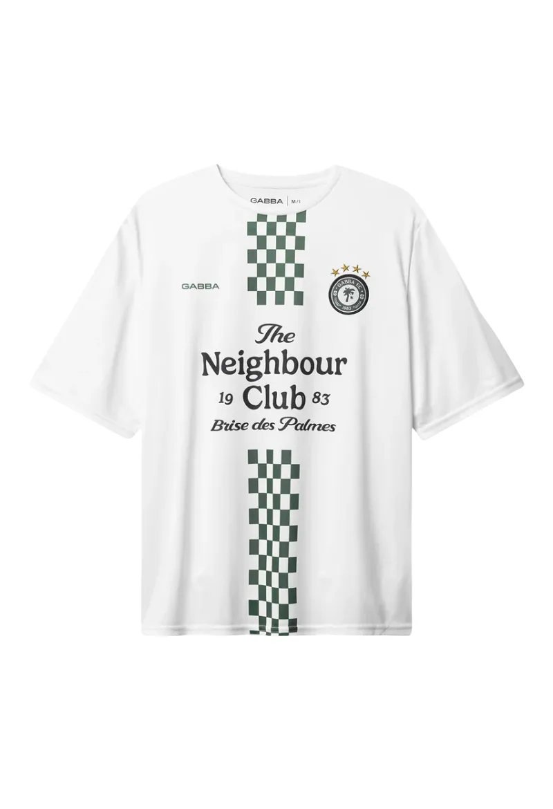 ΑΝΔΡΙΚΟ T-SHIRT GABBA NIGEL FUT BOXY ΚΟΝΤΟΜΑΝΙΚΟ ΜΕ ΤΥΠΩΜΑ ΛΕΥΚΟ