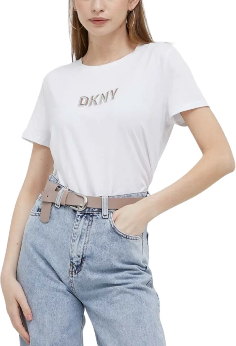 Μπλούζα Κοντομάνικη DKNY Με Λογότυπο P3DHRDNA-WHT Γυναικείο