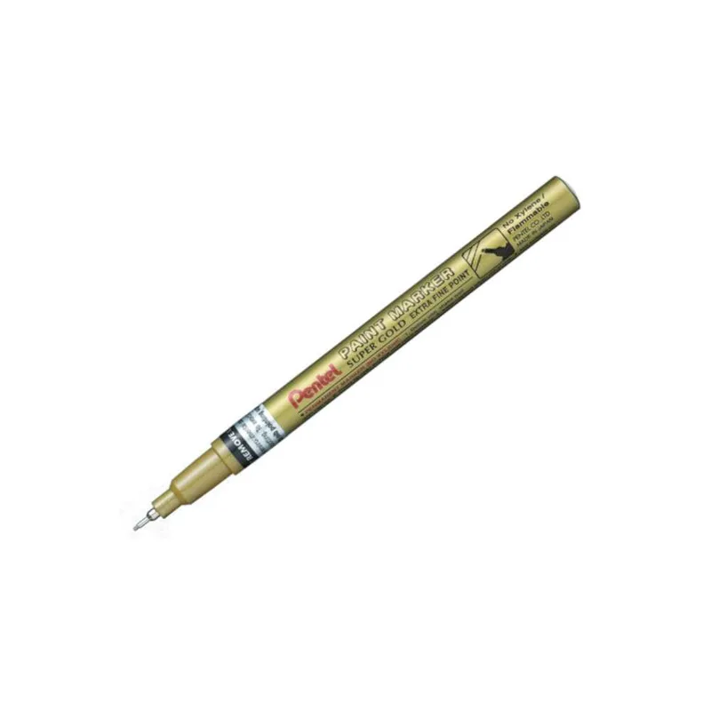Pentel Μαρκαδόρος Λαδιού Ανεξίτηλος EF 0.6 mm Χρυσός