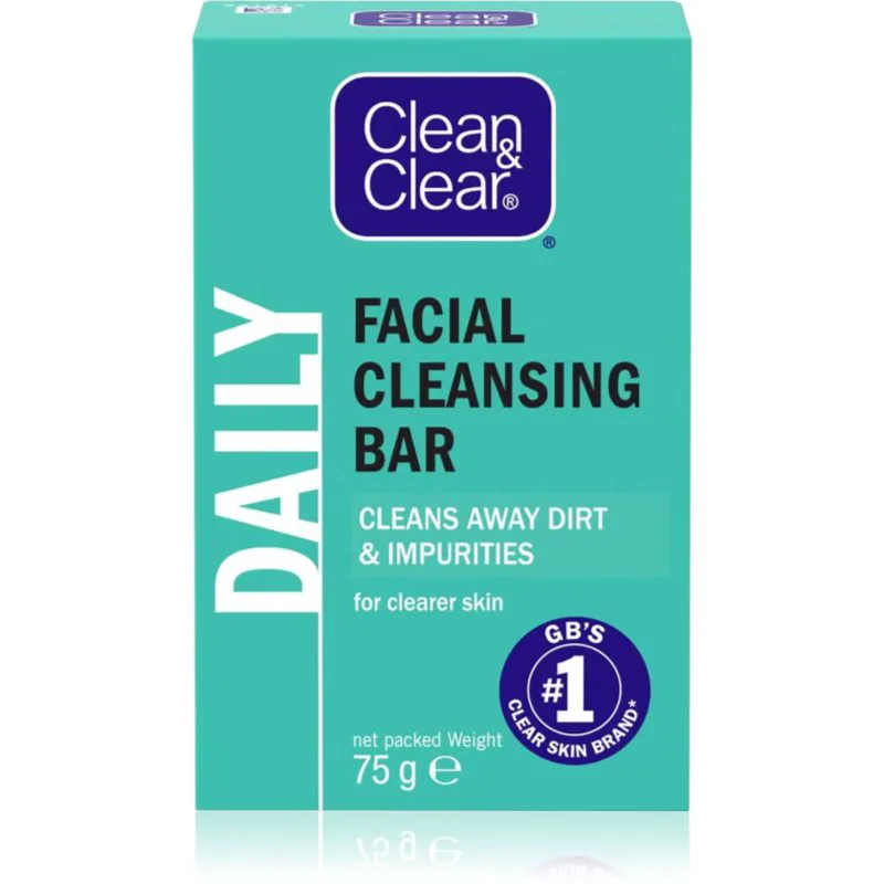 Clean & Clear Daily καθαριστικό στερεό σαπούνι για το πρόσωπο 75 γρ