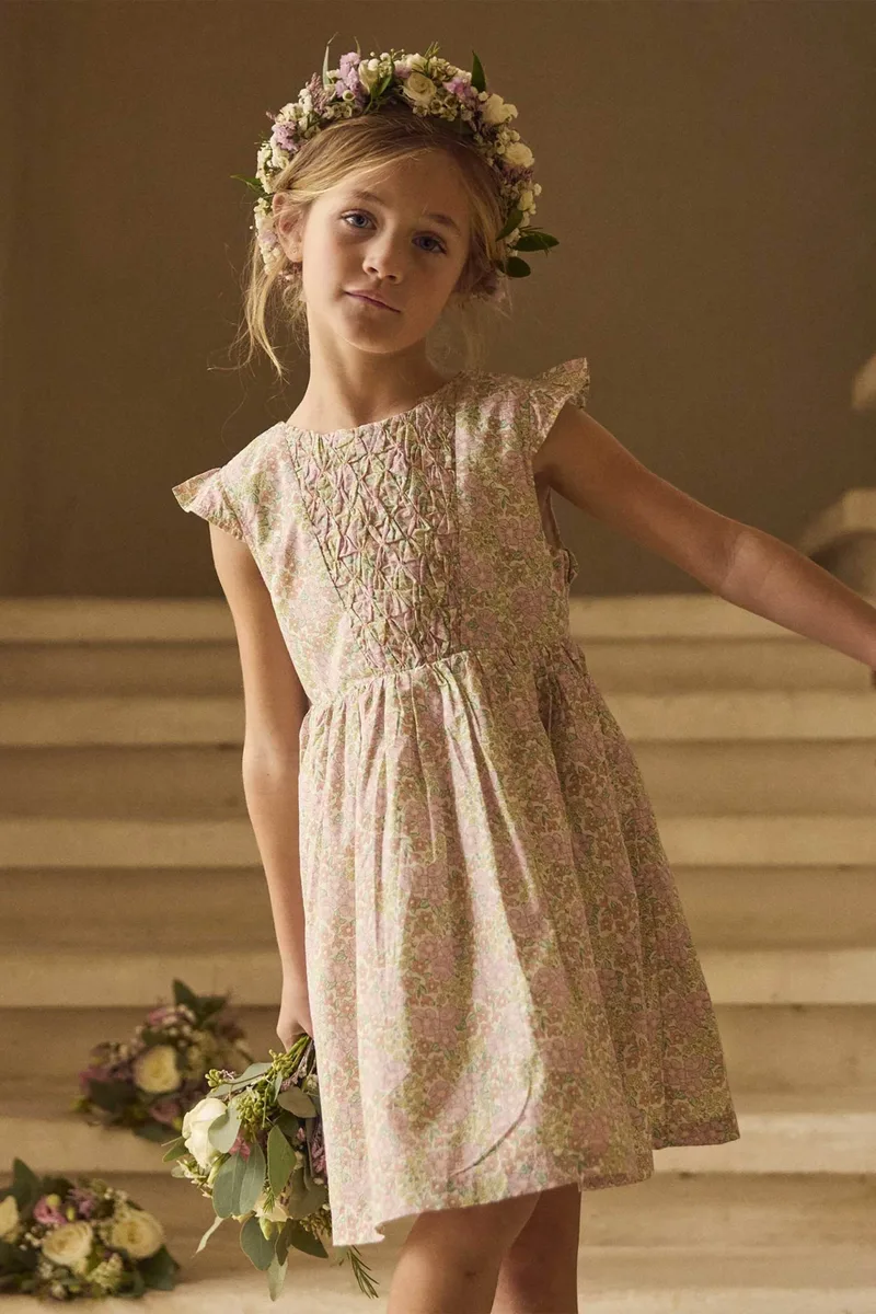 DPAM παιδικό φόρεμα για κορίτσια "Fairy Floral" - 376138 Πολύχρωμο