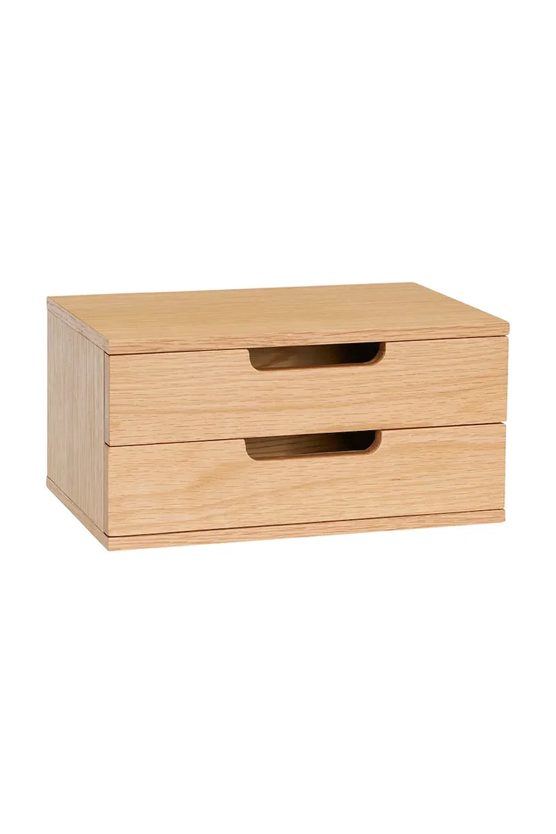 Hübsch ράφι κρεμαστό από καπλαμά δρυός 30 x 20 x 15 cm